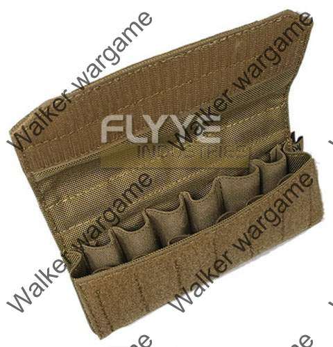 Flyye 1000D nylon MOLLE Shotgun Shells Pouch - Coyote Tan (Top Quality)