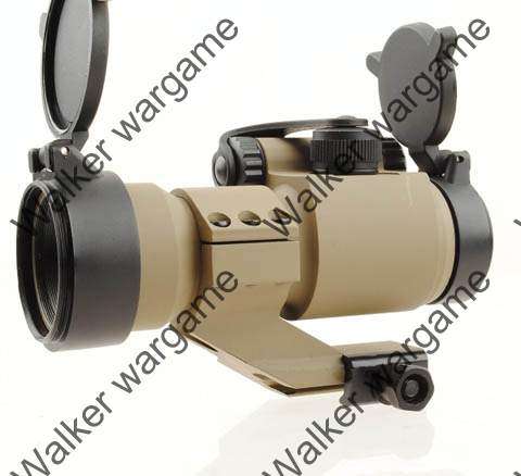 AM2 Type Red Green Dot Sight Scope With Cantilever Mount - Tan