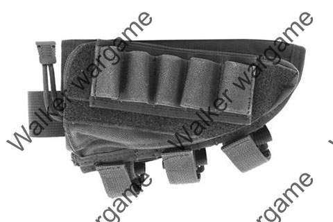 Flyye Shotgun Rifle Ammo Pouch Cheek Pad - SWAT Black (Top Quality)
