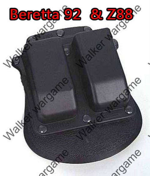 IPSC Style Double Beretta 92/96 Z88 Pistol Roto Belt & Paddle Magazine Holster