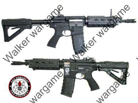 G&G M4 CQB GR4  Speical Force Black - Airsoft Electric Gun Build In Laser And LED Light