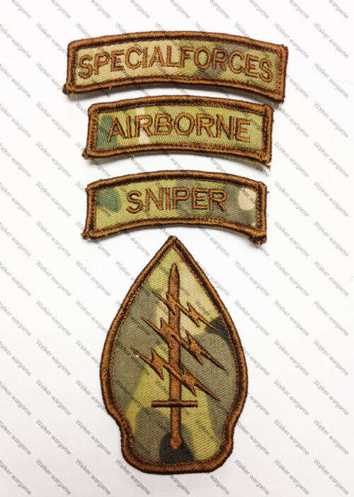 B1743 US Army Special Force - Delta Force Patch With Velcro - Multicam Colour