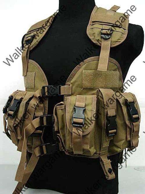US Navy SEAL CQB Tactical LBV Modular Assault Vest - Marine Desert Tan