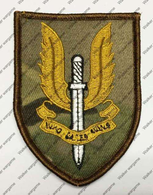 B1589 UK SAS Special Force Patch With Velcro - Multicam Colour