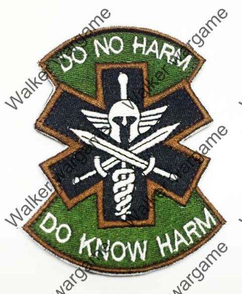 B1382 US Army Medic "Do Not Harm" Patch With Velcro - Full Color