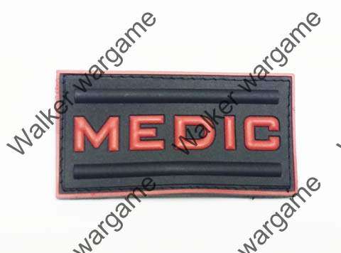 PB712 US Army Medic PVC Patch With Velcro - Full Color