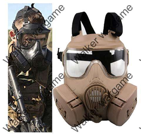 US Army M50 Dummy Gas Mask With Fan Ventilation - Desert Tan