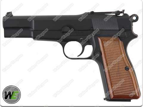 WE Browning Hi-Power (M1935) Full Metal Airsoft GBB Pistol - Green Gas