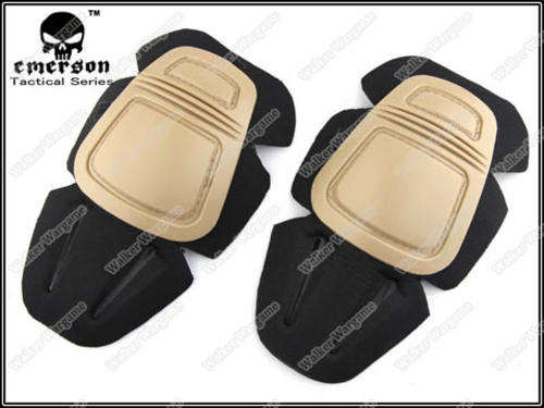 Emerson Gen 3 Tactical Combat Build In Pants Knee Pads Set - Tan