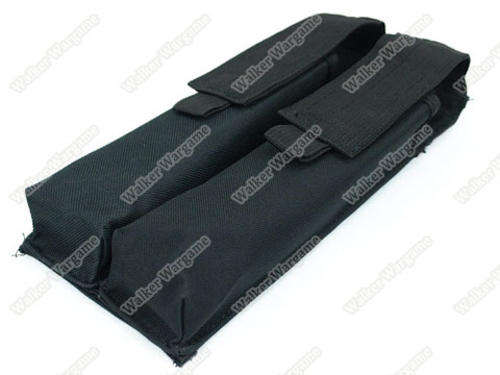 Tactical Double P90 UMP Mp5 Molle Magazine Pouch - SWAT Black