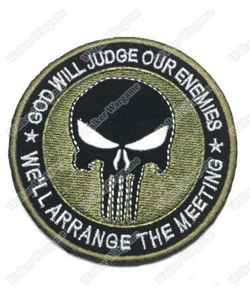 WG010 Punisher God Meeting Patch With Velcro - Full Colour