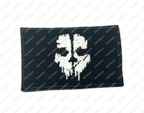 PB887 PVC Call Of Duty 10 COD10 Ghost Team Patch With Velcro - Black Colour