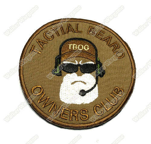 WG034 Tactical Berrd Owners Club Patch With Velcro - Tan Colour