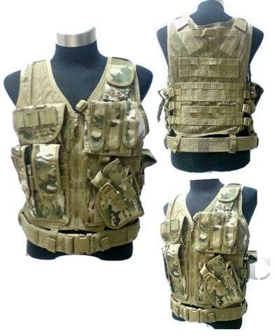 TAC C+ Holster Durable Modular Tatical Vest -   US ARMY MULTICAM