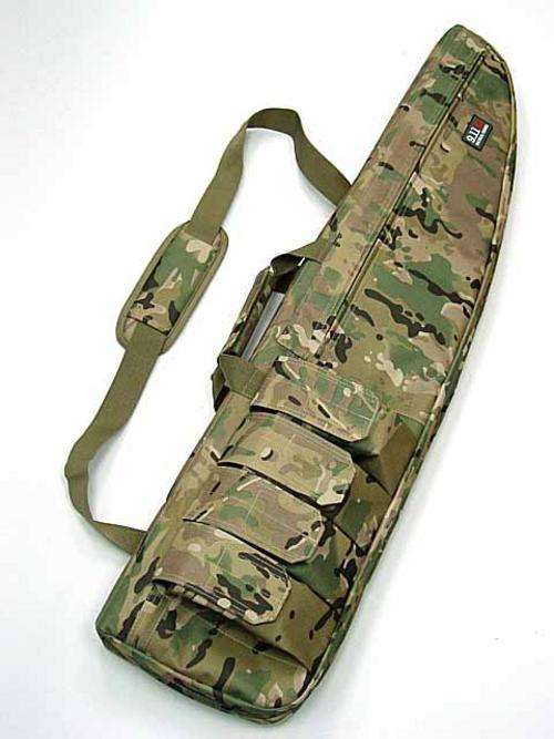 Tactical AEG Rifle Sniper Case Gun Bag with magzine pouch --- Multicam