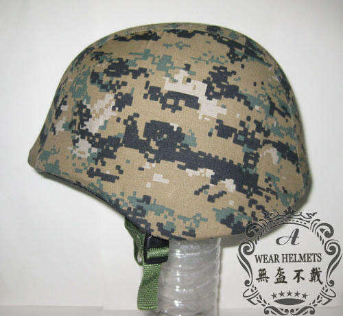 M88 PASGT Kevlar Helmet Cover (can fit SANDF helmet)   -- US MARINE Digital Woodland (marpat) colour