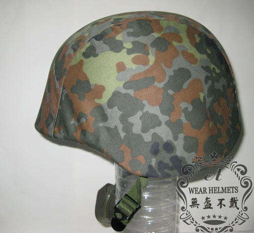 M88 PASGT Kevlar Helmet Cover (can fit SANDF helmet)   --  German Army Woodland Flecktarn colour