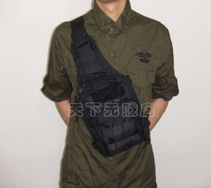 Utility Gear Shoulder chest  Sling Bag  ----  SWAT BLACK