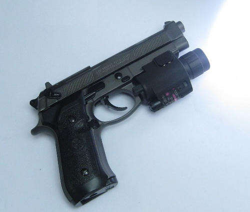 M6 6V 65Lm QD Xenon Tactical Pistol Flashlight & Red Laser Sig  For Airsoft & Paintball