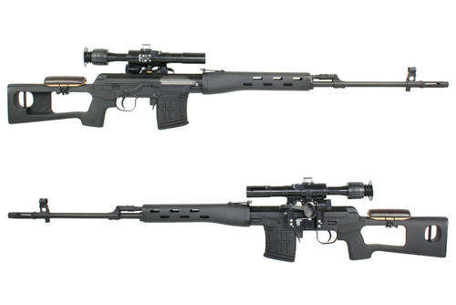 A&K SVD Dragunov Spring Sniper + With Scope (Real gun size and weight)