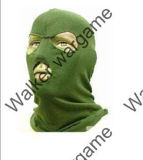 Balaclava Hood 3 Hole Head Face Mask Protector --- Green