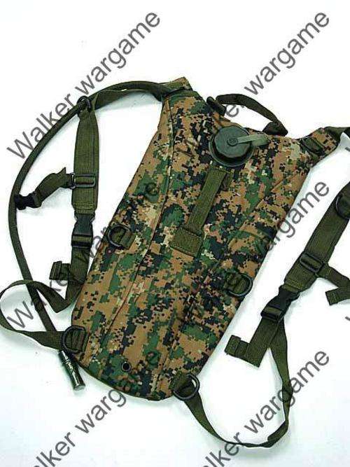 Hydration Water Backpack System Bag w/ 3L Reservoir - US Marine Digital Woodland