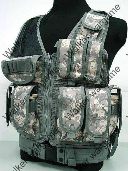 New Tactical Combat Vest --US ARMY ACU Digital Camo + Free Tactical Belt