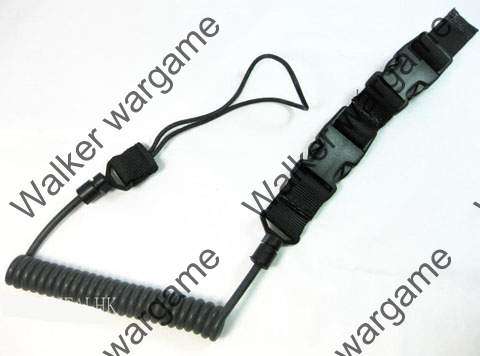 Retention Lanyard Pistol Sling -- SWAT Black Colour  (never lose your pistol)