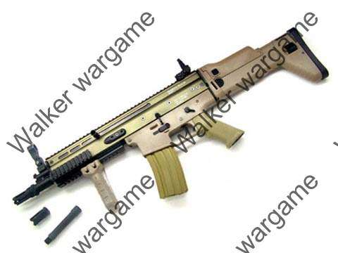 Boyi Diboys Airsoft Gun SCAR Desert Full Metal AEG Free Grip  (Real Gun weight and size)