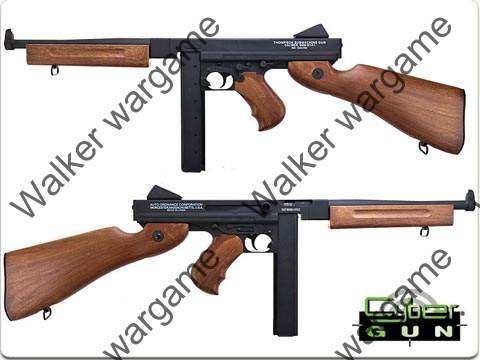 Cybergun WW2 Thompson M1A1 AEG Real Wood And Full Metal (Real Gun weight and size)