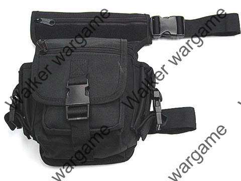 Tactical Drop Leg Utility Bag ( Drop Leg Side Bag ) - SWAT Black