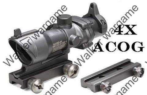 ACOG Type TA01NSN 4x32 Enhanced Zoom Cross Sight Scope- Black