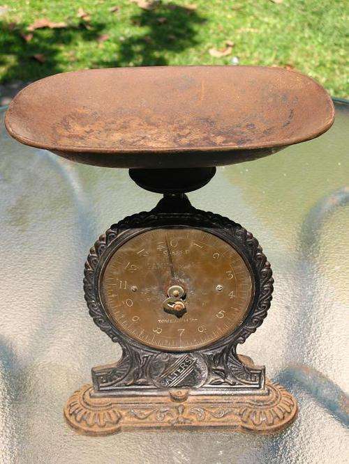 OLD SALTERS SCALE - CAST IRON AND BRASS