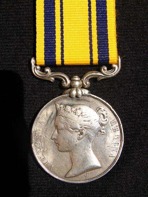 THE 1853 SOUTH AFRICA MEDAL IMPRESSED "CHAS. CORNES 91ST REGT." - REDUCED TO BELOW COST!!