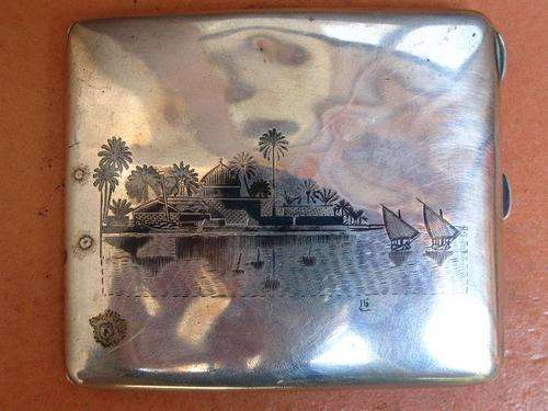VINTAGE NIELLO IRAQI CIGARETTE CASE - EX PRISONER OF WAR