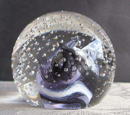 gorgeous glass paperweight- caithness ???