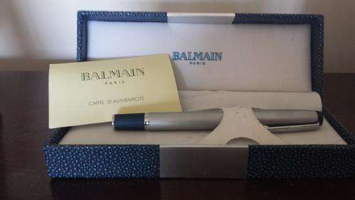 1 used Balmain Paris pen in original case with carte authenticite