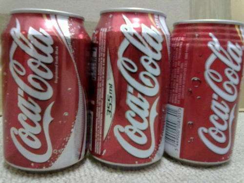 Coca Cola metallic cans from overseas
