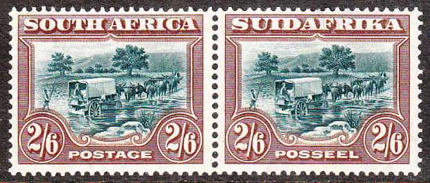 SA 1927 LONDON PRTG 2/6d OX WAGON SACC 37 VERY FINE LIGHTLY MOUNTED MINT. C/V R1250