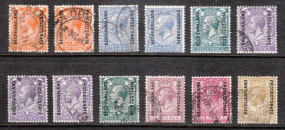 BECHUANALAND 1904-24 MOSTLY USED ACCUMALUTION WITH DUPLICATION. AVERAGE CONDITION CAT R7000