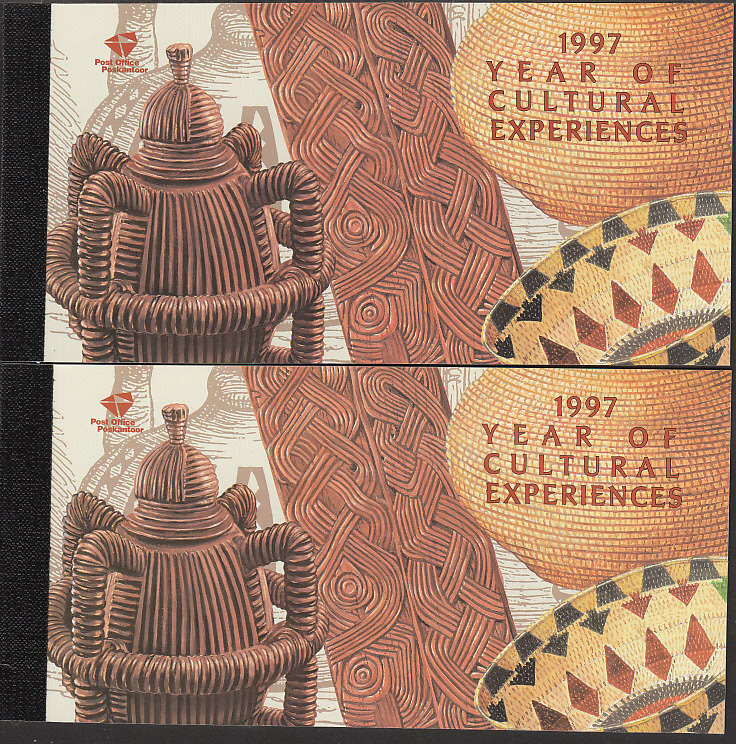 RSA 1997 YEAR OF CULTURAL EXPERIENCE X 2 COMPLETE BOOKLETS VERY FINE. FACE VALUE R168 CAT R400