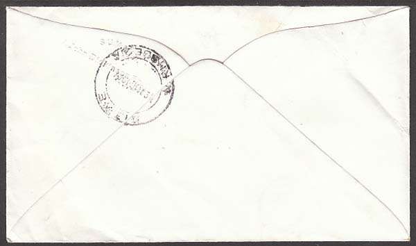 NORTHERN RHODESIA 1964 TAXED COVER (REVENUE FRANKING) USED IN KITWE WITH PAIR 1d POSTAGE DUES
