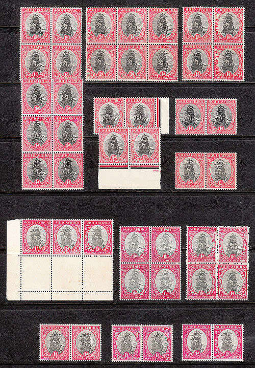 SOUTH AFRICA 1926-47 PICTORIALS ½d AND 1d ISSUES SELECTION OF PAIRS AND BLOCKS MOSTLY FINE LMM/MNH