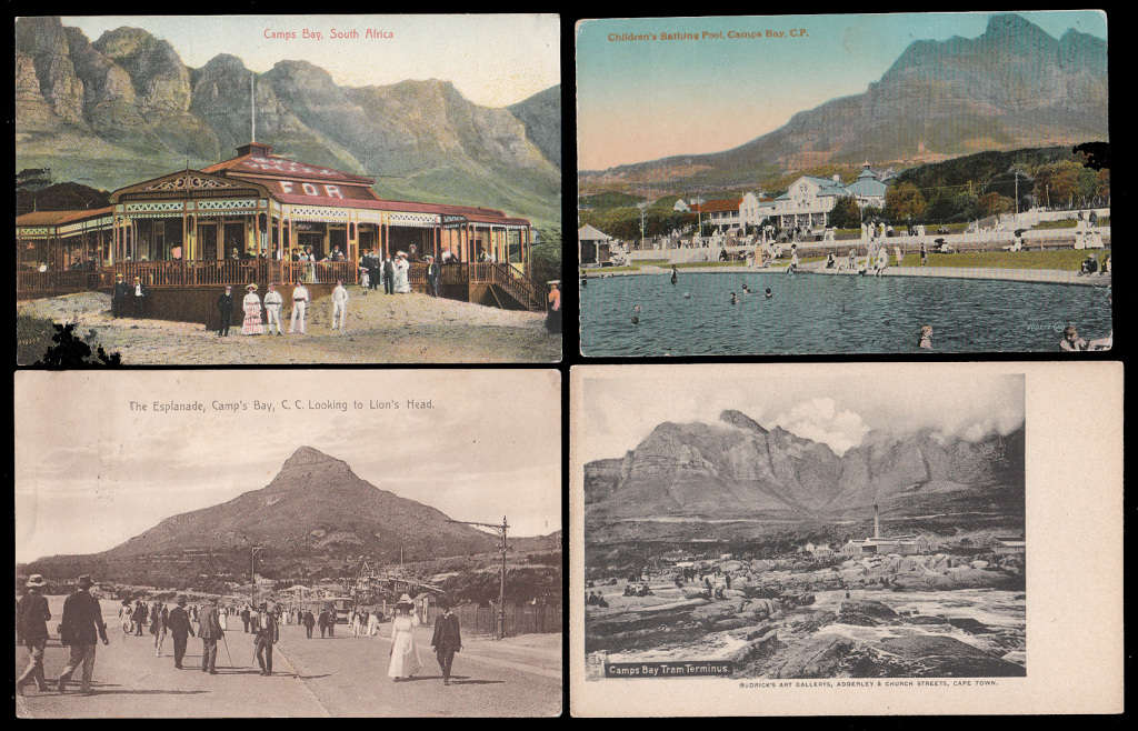 CAPE OF GOOD HOPE EARLY 1900`s CAMPS BAY RANGE 0F 8 POSTCARDS USED/UNUSED, MOSTLY FINE