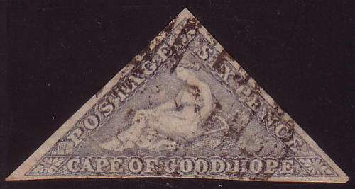Cape of Good Hope 1855 Triangulars 6d Rose-Lilac Shade Used
