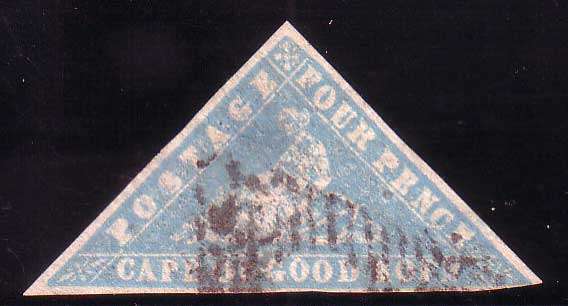 Cape of Good Hope Woodblock 4d SACC 10a very fine used.  Cat R22000.