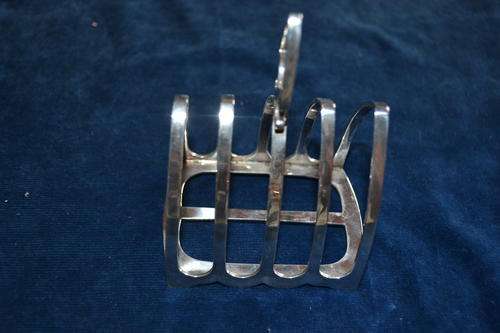 HALLMARKED SILVER ARTS AND CRAFTS TOAST RACK