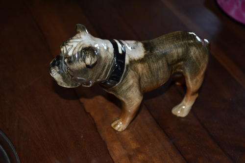 PORCELAIN BULLDOG FIGURINE