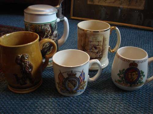 COLLECTION OF BEER MUGS AND STEIN