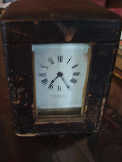 FRENCH BRASS CARRIAGE CLOCK RETAILED BY MAPPIN & WEBB